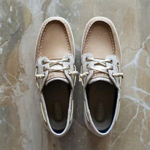 Sperry Womens Rosefish Sparkle Shoes Sz7